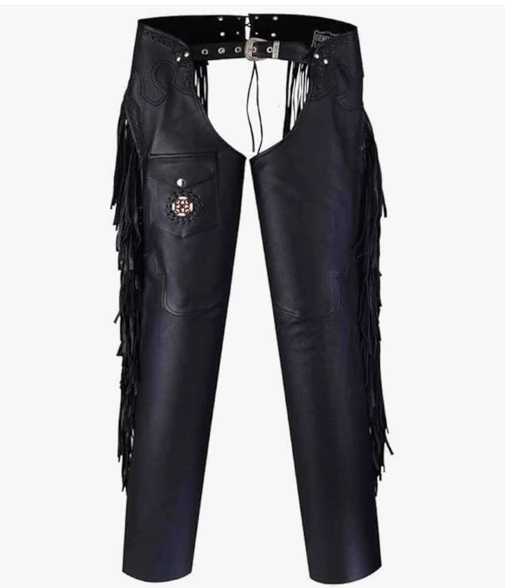 Milwaukee Leather Premium Leather Motorcycle Riding Chaps for Small